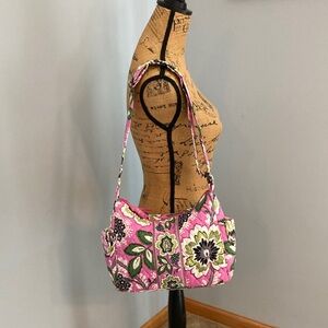 Vera Bradley On The Go Crossbody Bag Priscilla Pink Side Pockets